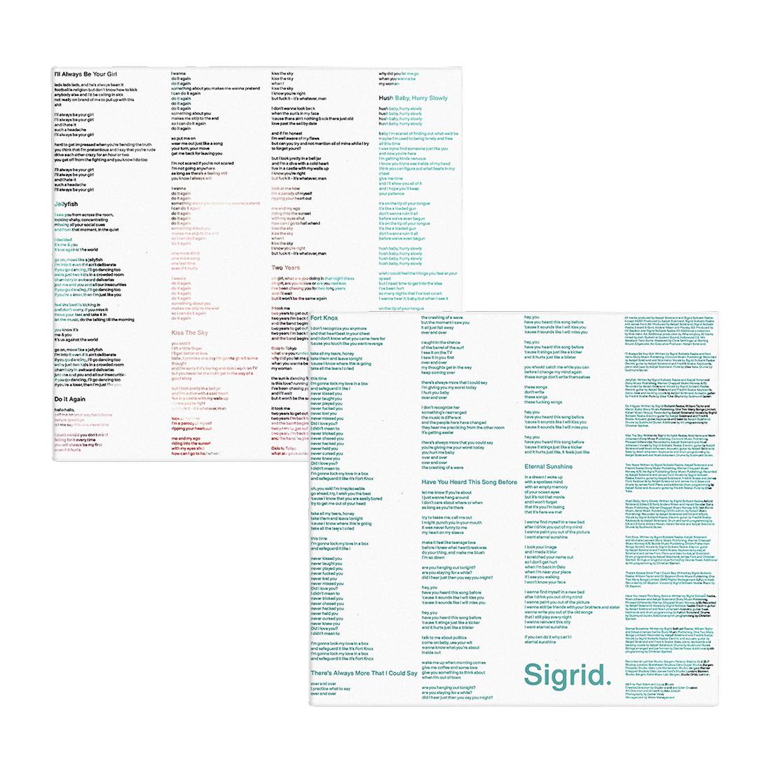 Sigrid There's Always More That I Could Say Aquamarine Marble LP 418938