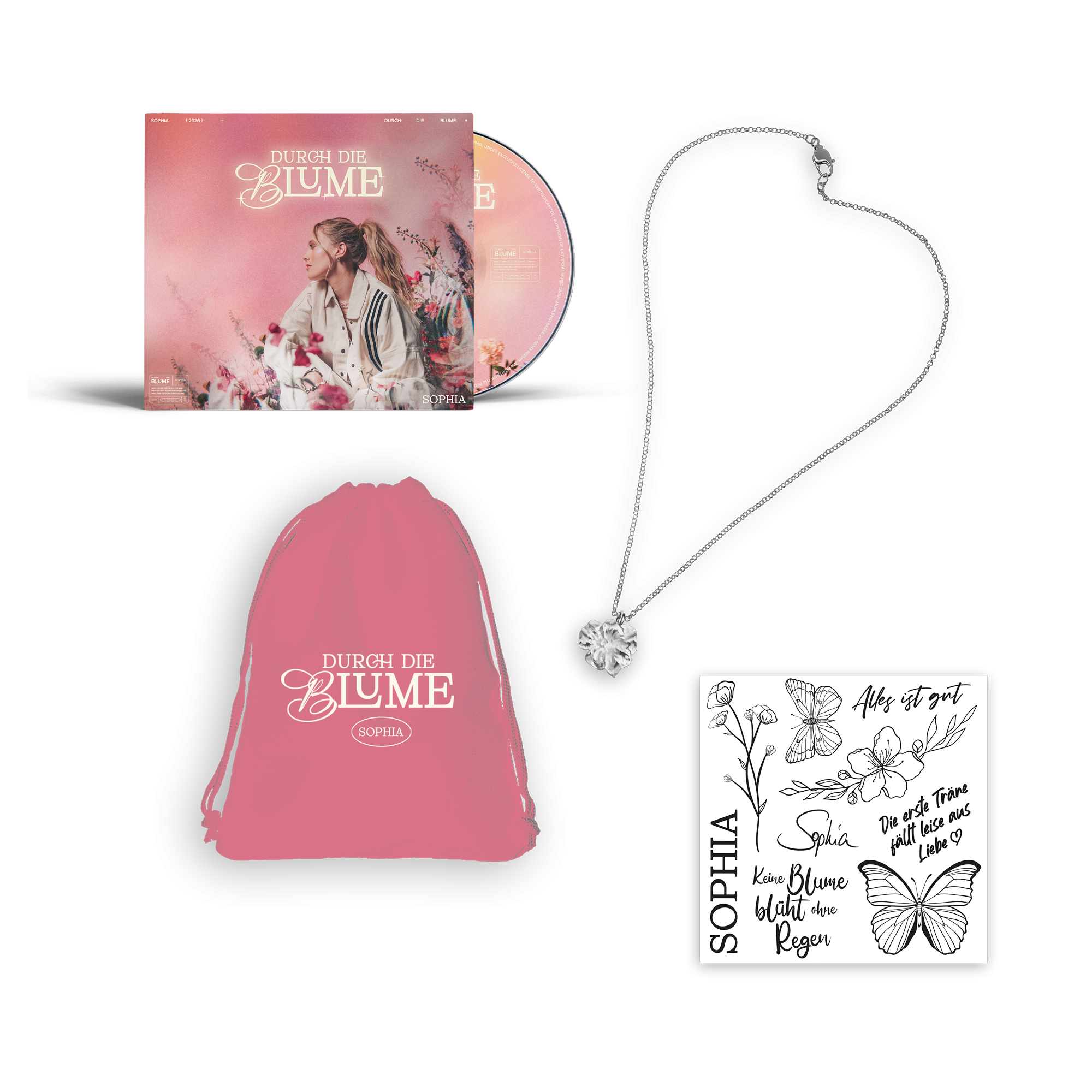 Sophia Durch Die Blume CD + 925er Silberkette 422458