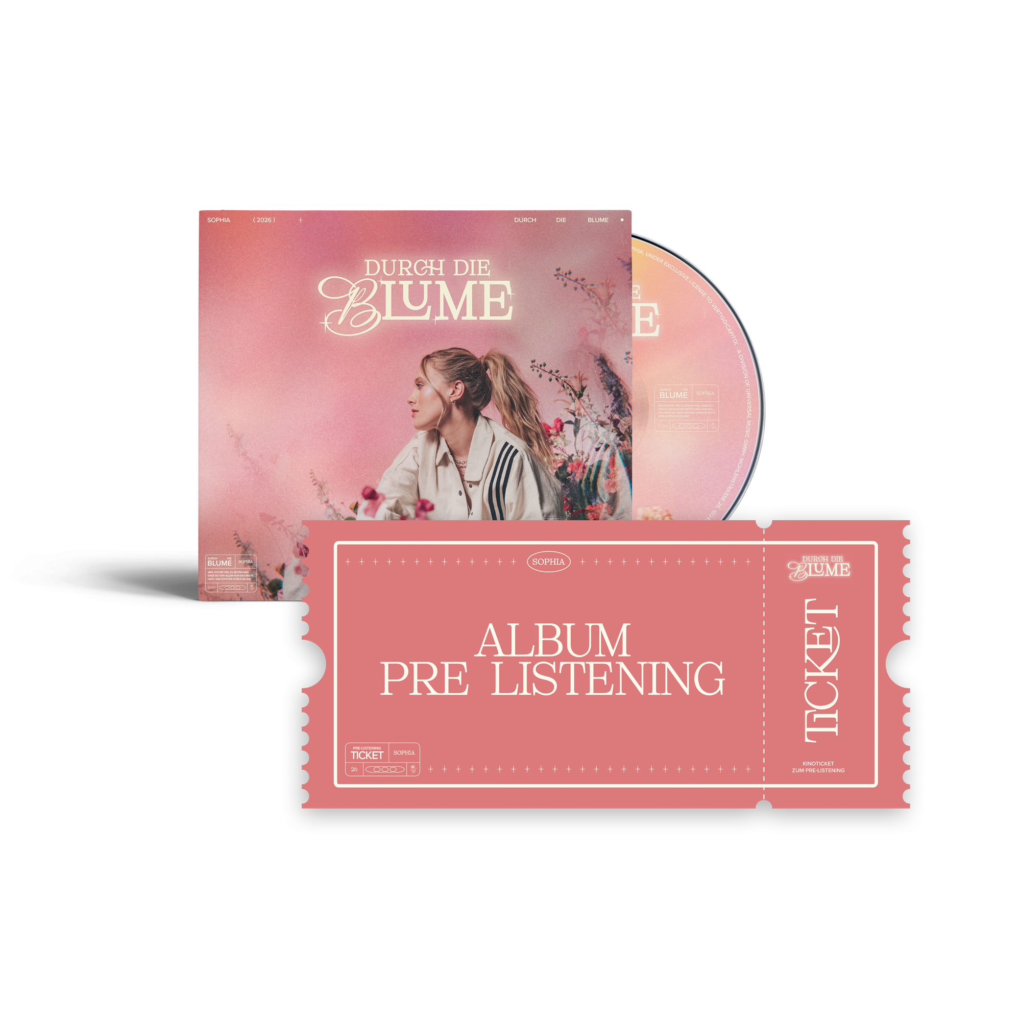 Sophia Durch die Blume CD + Ticket zum exkl. Album Pre-Listening-Event (Hamburg) 430484
