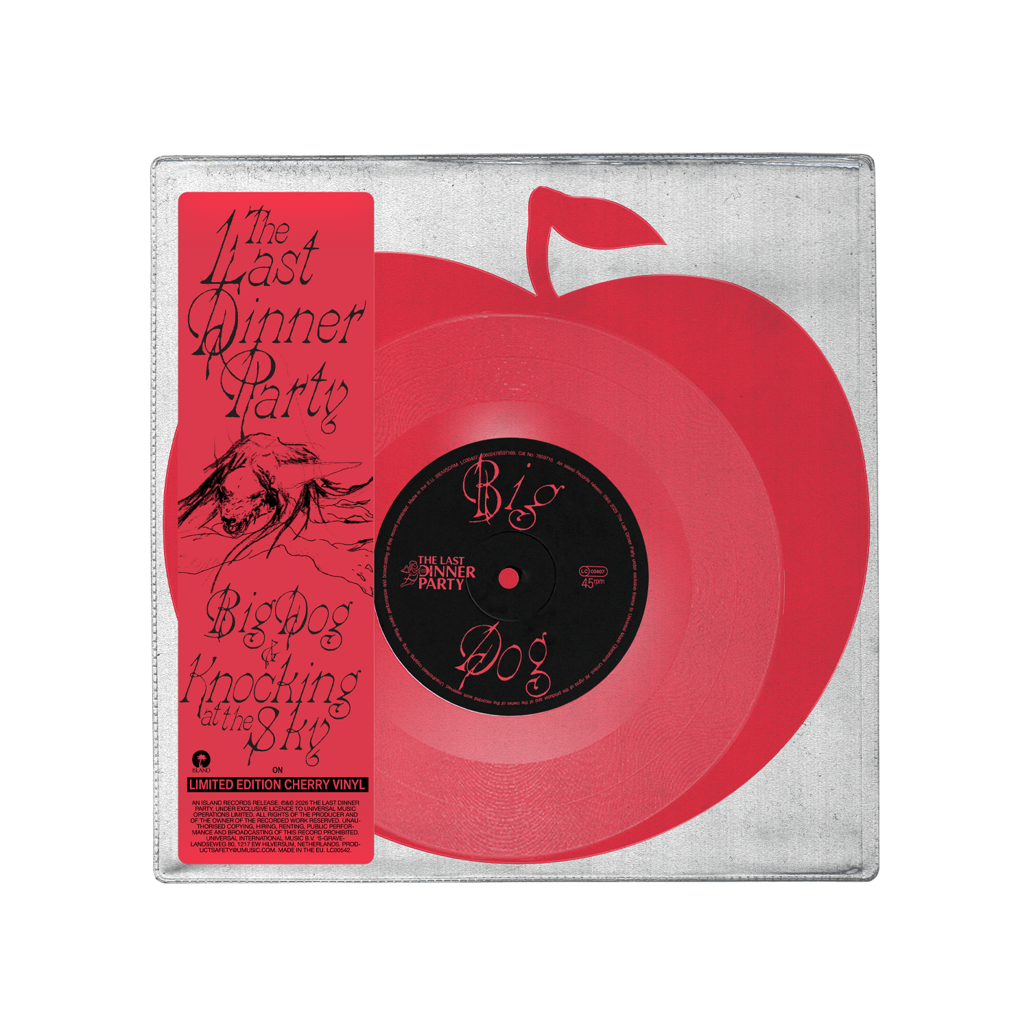 The Last Dinner Party Big Dog / Knocking at the Sky Deluxe Cherry 10” Single Deluxe Cherry 10” LP 453761