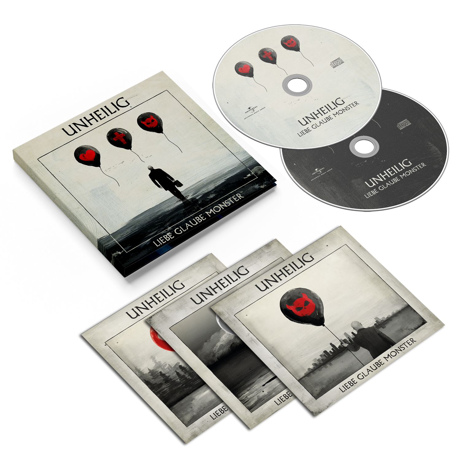 Unheilig Liebe Glaube Monster Deluxe 2CD + Akustik CD + 1 Sitzplatzticket 437633