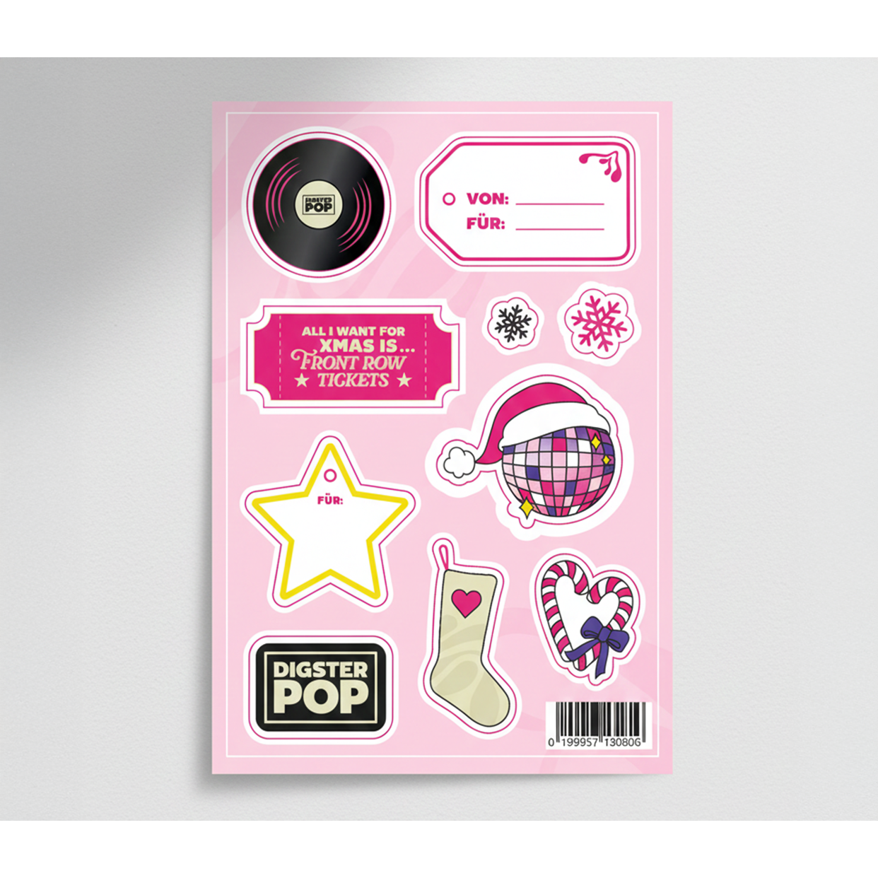 Various Digster Pop Weihnachtssticker Set A5 free_product 431082