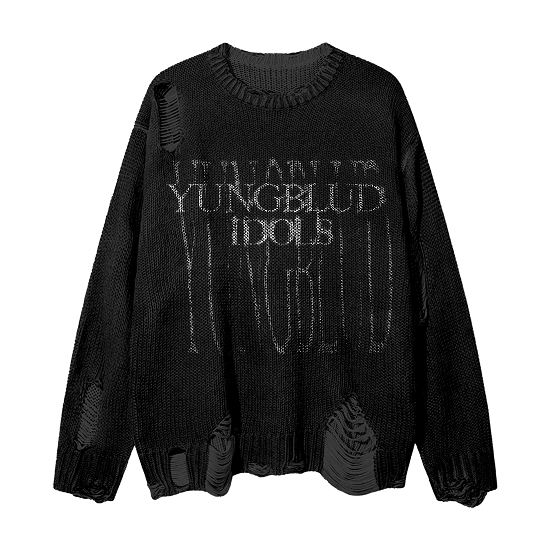 Yungblud IDOLS DISTRESSED KNIT SWEATER Sweater 435241