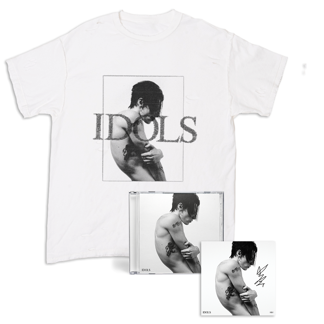 Yungblud Idols CD + Signed Artcard + T-Shirt CD + Signed Artcard + T-Shirt 407897