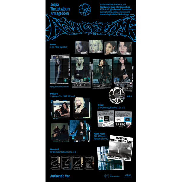 aespa - The 1st Album 'Armageddon' (Poster Ver.) (CD)