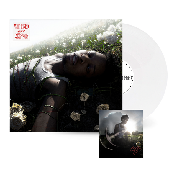 d4vd - WITHERED (Standard Vinyl - Pure Cloudy White + Signed Art Card)