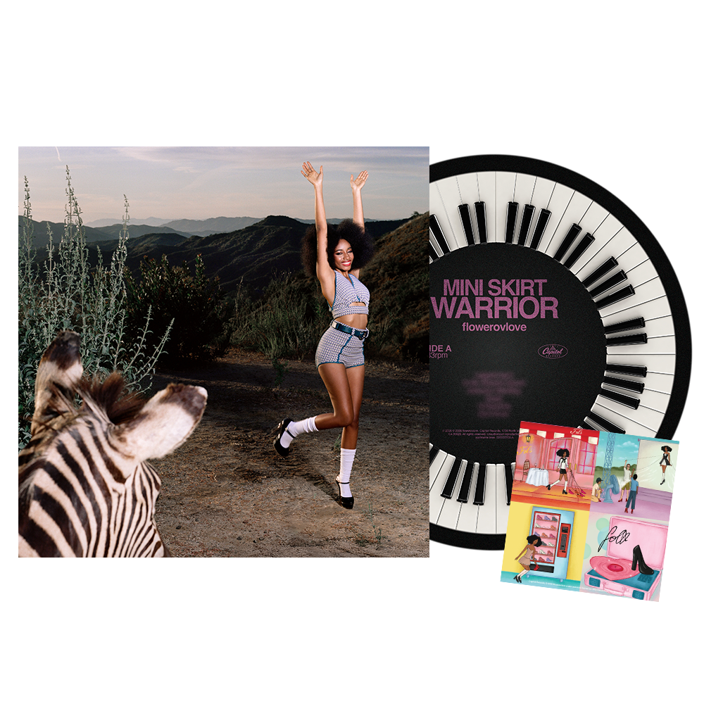 flowerovlove MINI SKIRT WARRIOR  Vinyl + Signed Art Card Bundle  454749