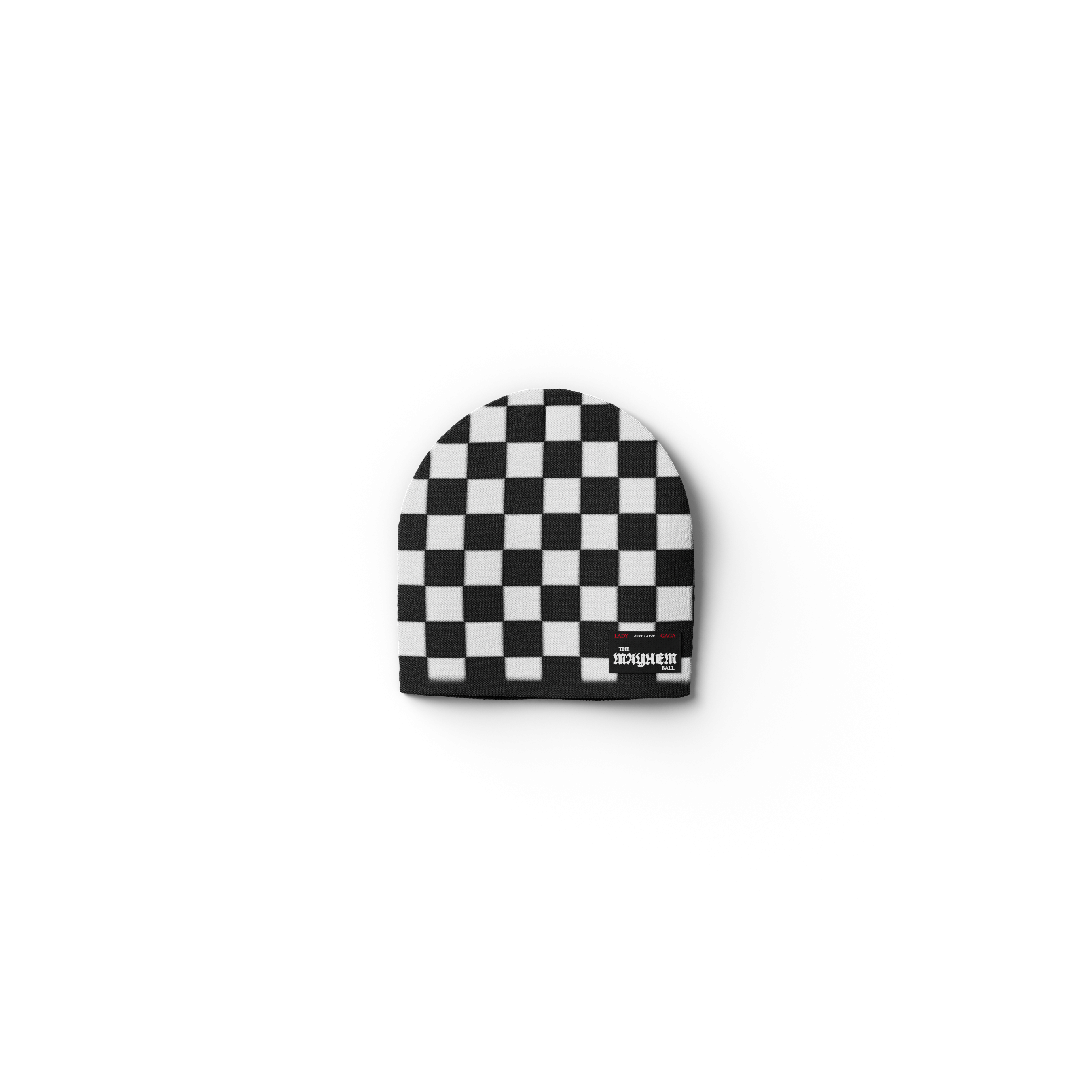 Lady Gaga Off With Her Head White + Black Beanie Beanie 415020