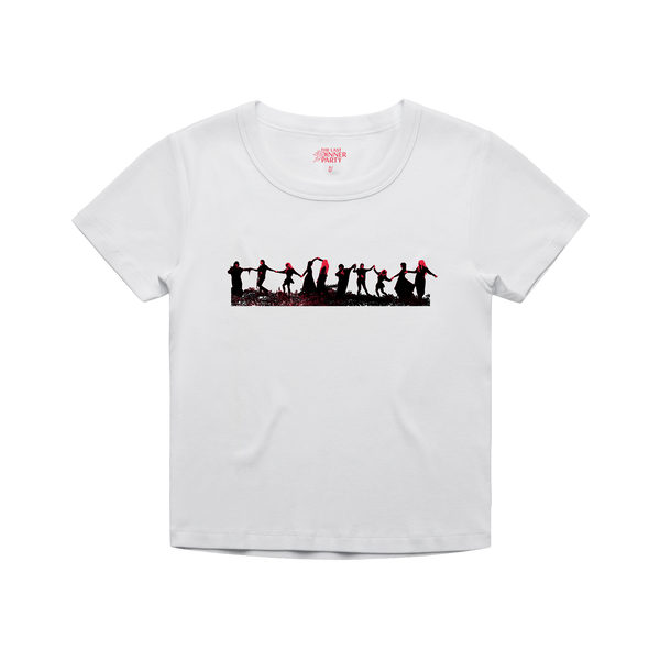 The Last Dinner Party - Silhouette Print White Baby T-Shirt (Baby T-Shirt)